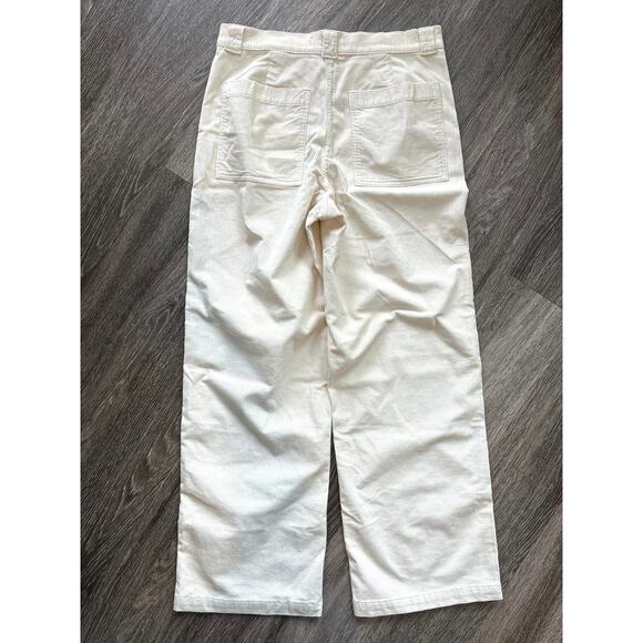 NWOT Madewell Emmett 2.0 Wide-Leg Pants in Corduroy Antique Cream Size 29 - Picture 7 of 7